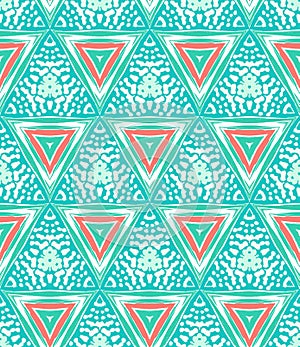 Geometric pattern with triangles and random dots