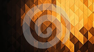 A geometric pattern of triangles in warm colors.