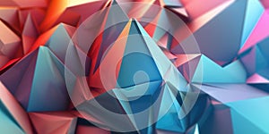 Geometric pattern with triangular shapes creating a textured surface. AIG49.
