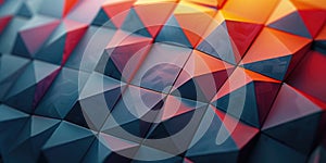 Geometric pattern with triangular shapes creating a textured surface. AIG49.