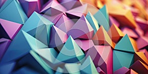 Geometric pattern with triangular shapes creating a textured surface. AIG49.