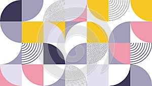 Geometric pattern vector abstract color design