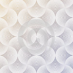 Geometric pattern vector. Geometric simple fashion fabric print. Vector repeating tile texture. Overlapping circles funky theme or