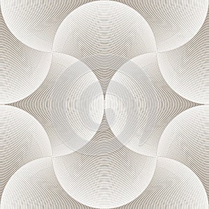 Geometric pattern vector. Geometric simple fashion fabric print. Vector repeating tile texture. Overlapping circles funky theme