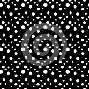 Geometric pattern of whitened ovals on a black background. Eps10 vector stock illustration