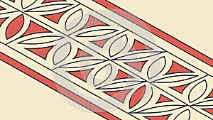 Geometric patterned textile design, abstract ornamental art background texture, vector design Generative AI