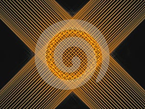 Geometric patterns. Abstract Magic energy multicolored fractal. 3D rendering.