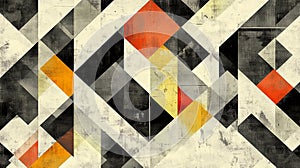 Geometric patterns with sharp angles and lines in seamless tiling