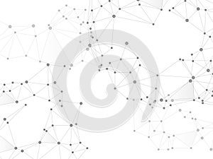 Geometric plexus structure cybernetic concept