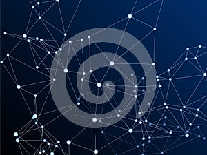 Gometric plexus structure cybernetic concept.