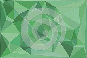 geometric polygonal background with various shades of green, featuring sharp triangular shapes and a dynamic angular pattern for a