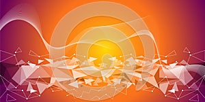 Geometric Polygonal Lowpoly Abstract Background photo