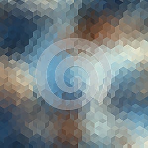 Geometric polygonal pattern of a cubes in low poly style.