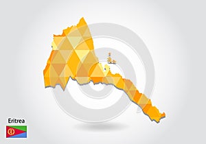 Vector map of eritrea, Illustration
