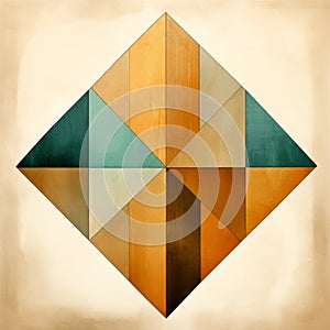 Geometric Precision: A Digital Symmetry In Earthy Colors