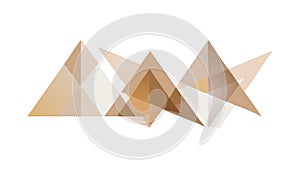 Geometric Pyramids Ancient Structure Abstract, vector design Generative AI