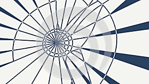 Geometric Radial Burst Pattern Abstract Vector, vector design Generative AI