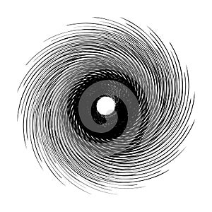 Geometric radial element. Abstract concentric, radial geometric