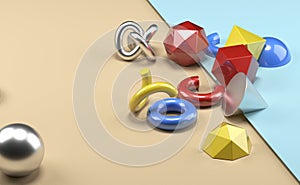 Geometric Realistic Looking Primitive Objects