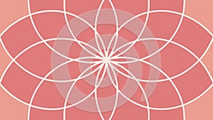 Geometric Red Web Mandala Pattern Illustration, vector design Generative AI