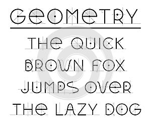 Geometric Retro font