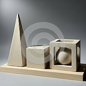 Background is a plain grey, emphasizing the simplicity and elegance