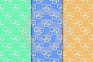 Geometric seamless pattern. Abstract background with square shape elements