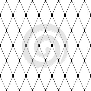 Geometric seamless pattern. Abstract ornament. Diamond background. Repeated grid pattern. Modern stylish tileable. Repeating line