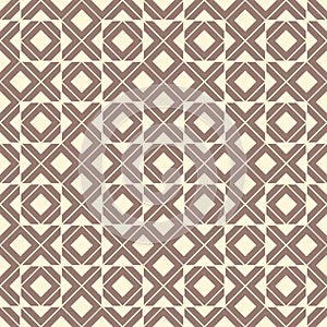 Geometric seamless pattern background. Simple graphic print. Vector repeating line texture. Modern rhombus swatch