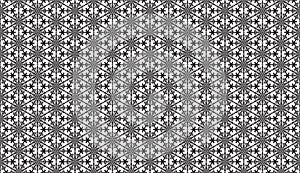 Geometric seamless pattern in black and white