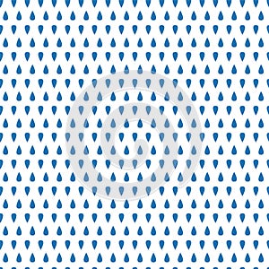 Geometric seamless pattern blue drops for design