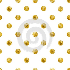 Geometric Seamless pattern of golden sequins