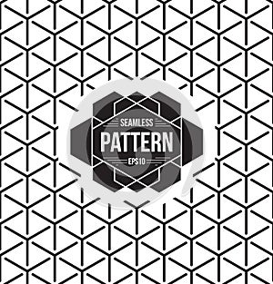 Geometric seamless pattern, hexagons