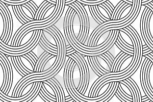 Geometric seamless pattern with linear
