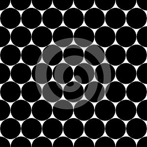 Geometric seamless pattern. Repeating abstract reticulated tessellation design prints. Black geometry shape isolated on background