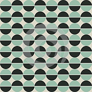 Geometric seamless pattern with semicircles photo
