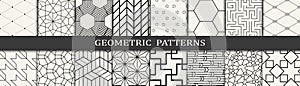 Geometric seamless pattern set
