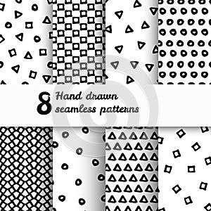 Geometric Seamless pattern set.