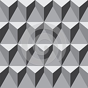 Geometric seamless pattern with simple 3D elements