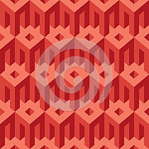 Geometric seamless pattern with simple 3D elements