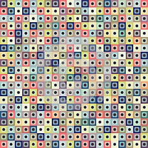 Geometric seamless pattern of square, abstract background. Checkered design, bright multicolored squares. For the