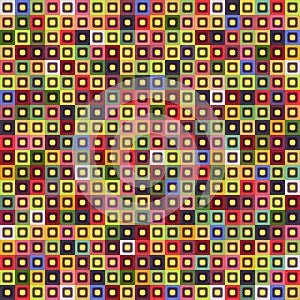 Geometric seamless pattern of square, abstract background. Checkered design, bright multicolored squares. For the