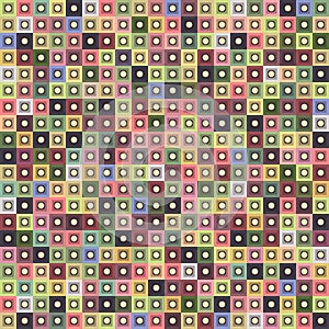 Geometric seamless pattern of square, abstract background. Checkered design, bright multicolored squares. For the