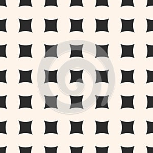 Geometric seamless pattern with square concave shapes