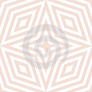 Geometric seamless pattern. Subtle vector texture with lines, stars, rhombuses