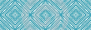 Geometric seamless pattern. Turquoise