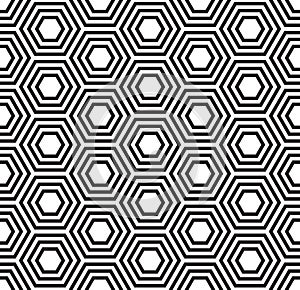 Geometric seamless pattern. Turtle shell pattern