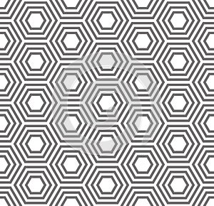 Geometric seamless pattern. Turtle shell pattern