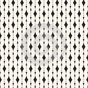 Geometric seamless pattern with vertical lines, curved shapes. Elegant texture, art deco style.