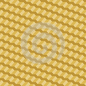 Geometric seamless pattern of yellow 3d stairs